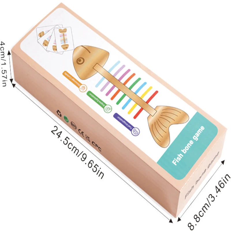 Montessori Color Matching Sensory Toys Wooden Balance Stick Fine Training Game Puzzle Toy For Boys Girls Birthday  Gift