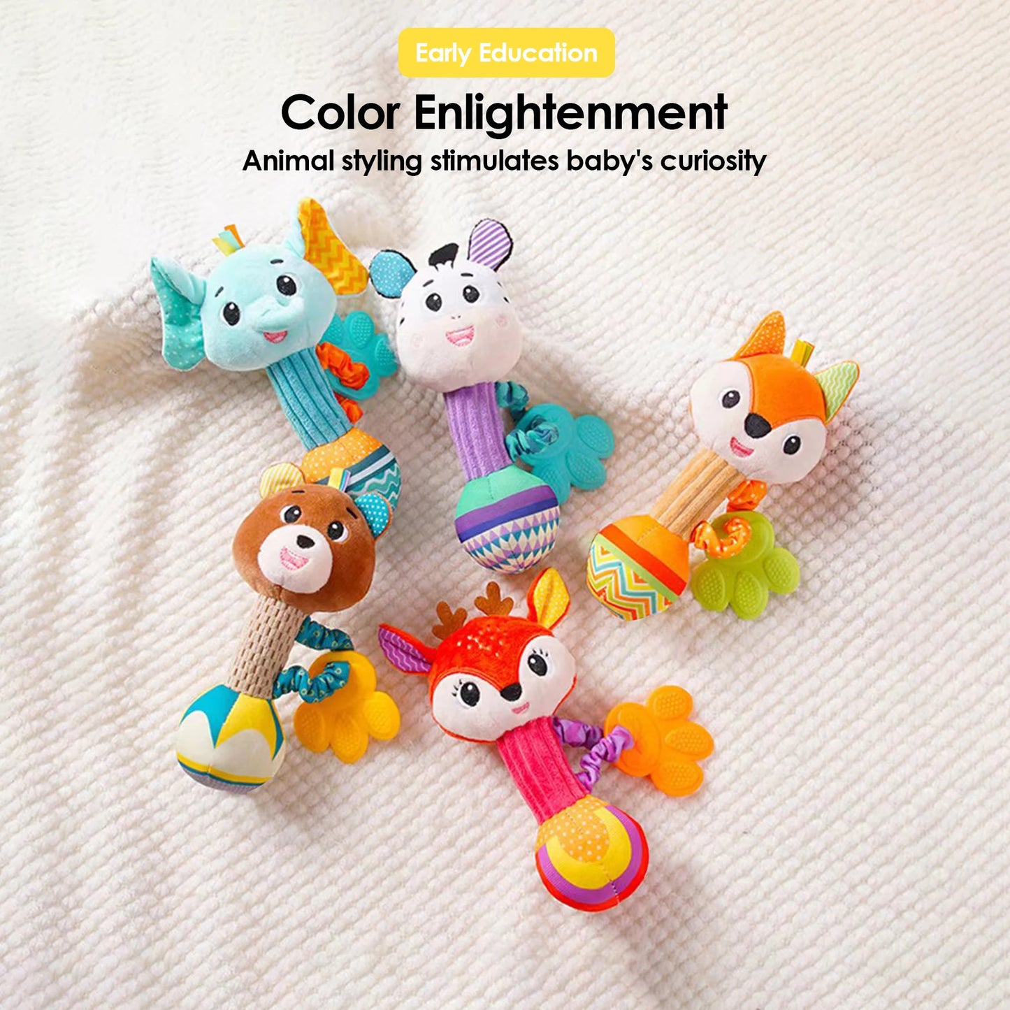 Baby Soothing Plush Rattle