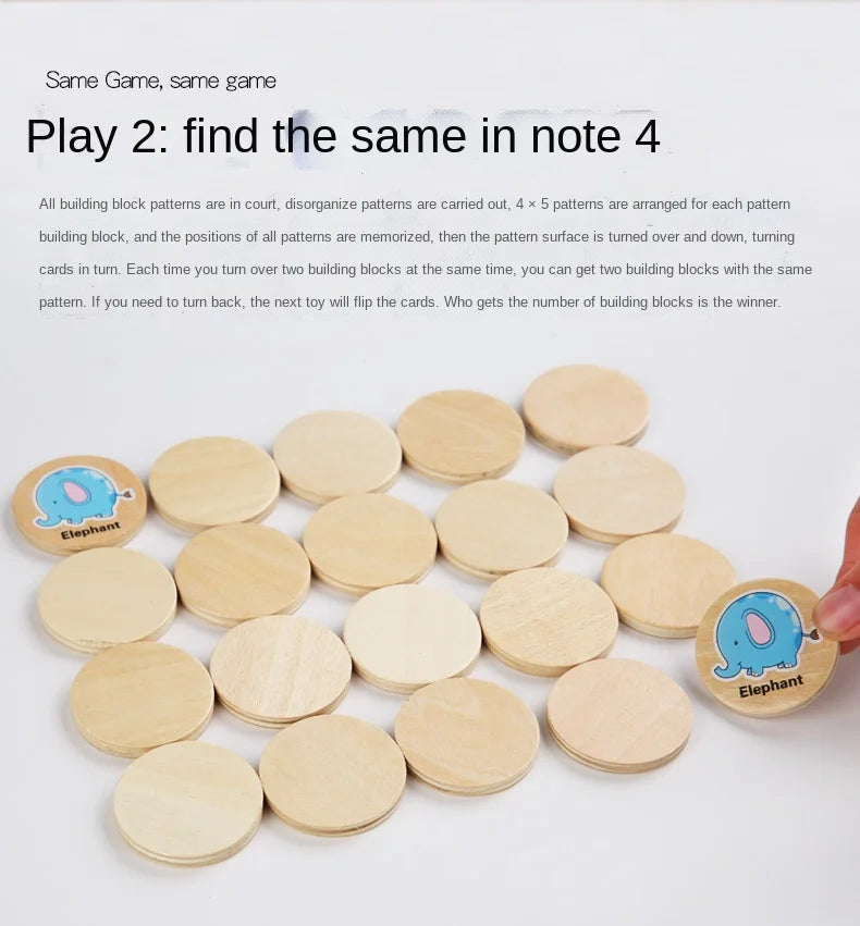 Animal Memory Match Puzzle