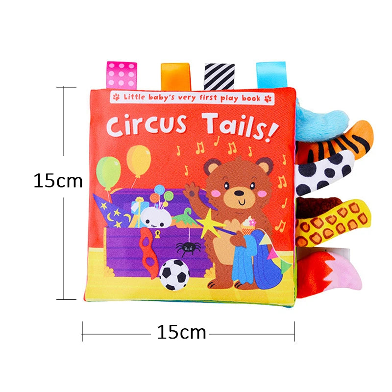 Soft Baby Cloth Books – 3D Touch & Feel Sensory Learning Toy for Infants