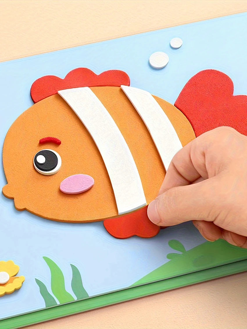 painting, coloring, and assembly activity