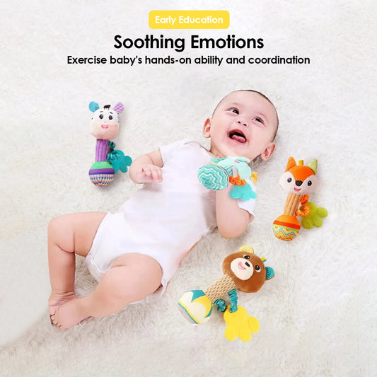 Baby Soothing Plush Rattle