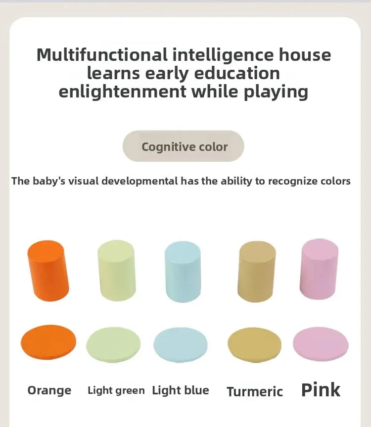 Montessori Early Education Cognitive Toys Busy Little House