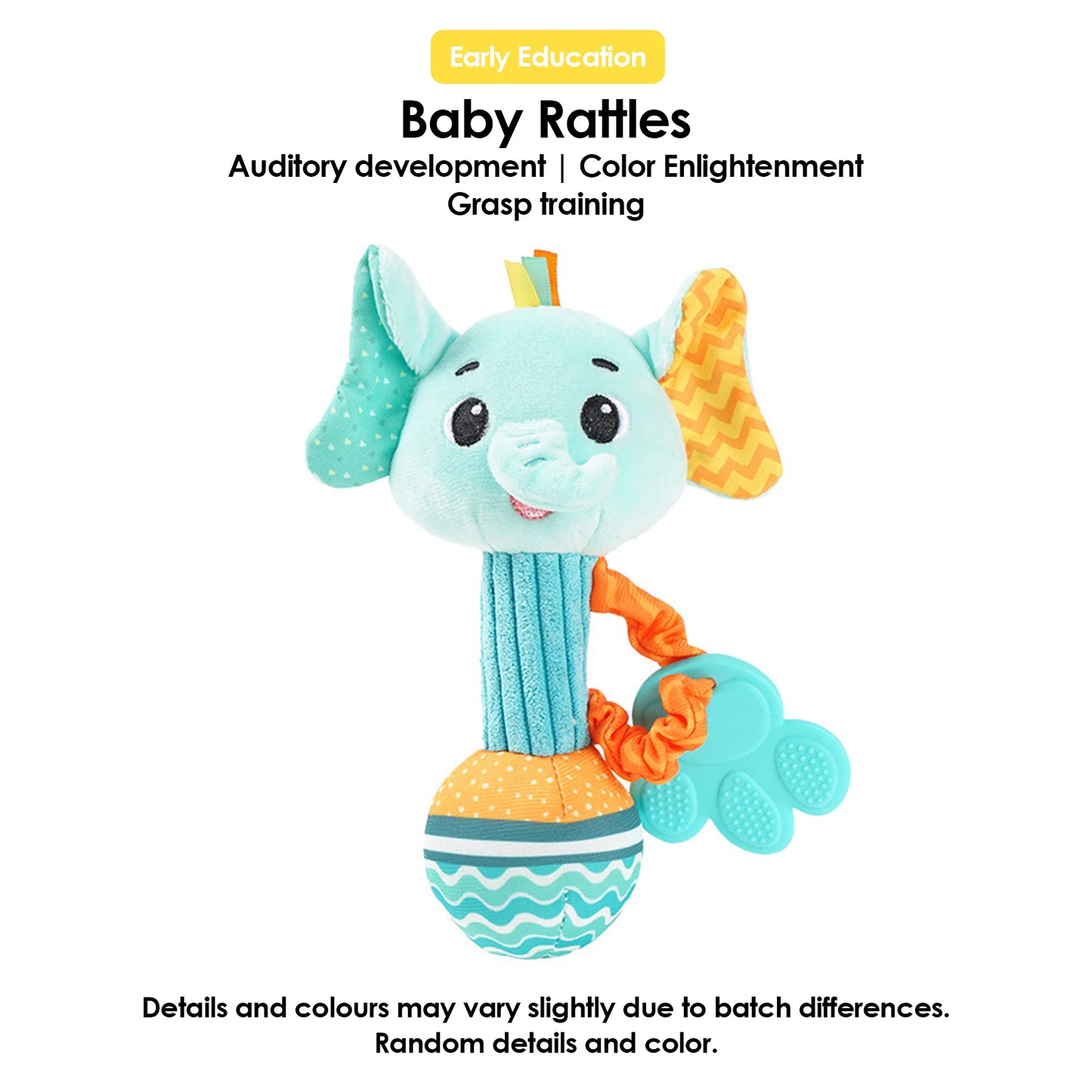 Baby Soothing Plush Rattle