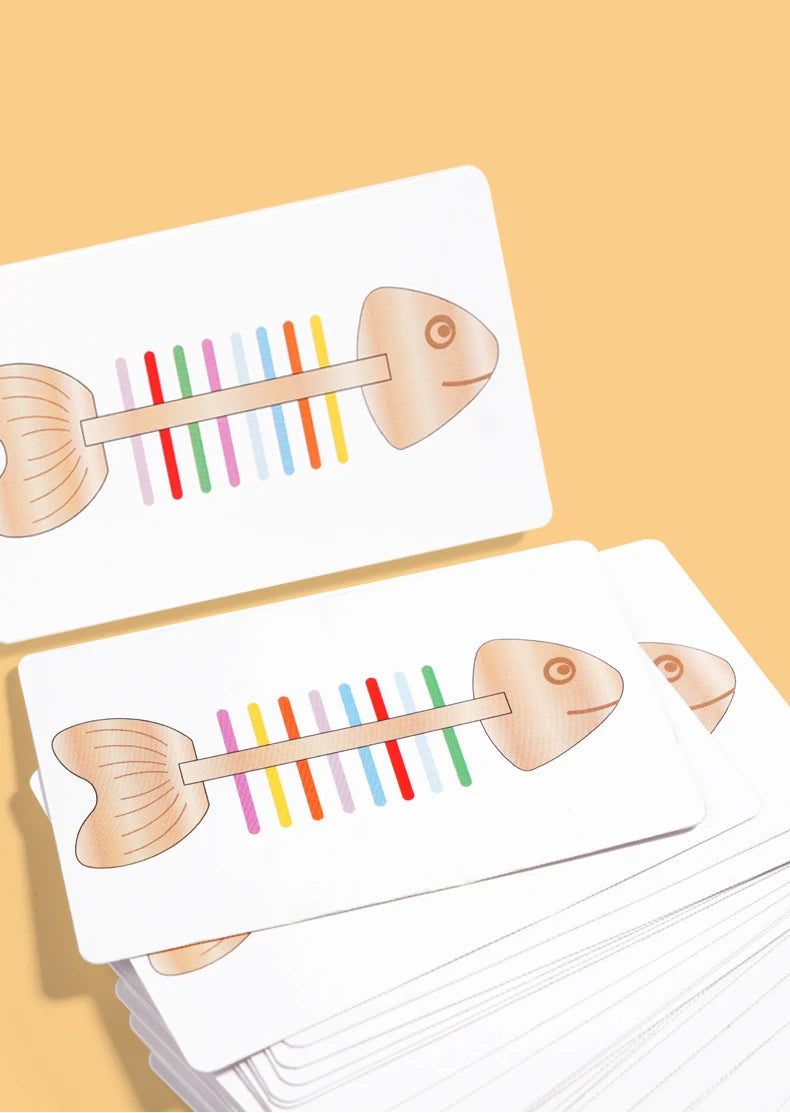 Montessori Color Matching Sensory Toys Wooden Balance Stick Fine Training Game Puzzle Toy For Boys Girls Birthday  Gift