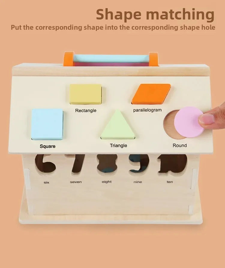 Montessori Early Education Cognitive Toys Busy Little House
